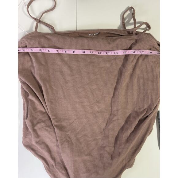 Old Navy 4x Basic Brown Bodysuit Fall Autumn Festival Layered Look Normcore - Picture 8 of 9